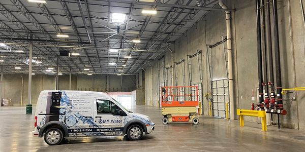 MY Water LLC service van and warehouse